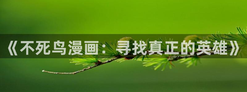 汗汗漫画网站大全：《不死鸟漫画：寻找真正的英雄》